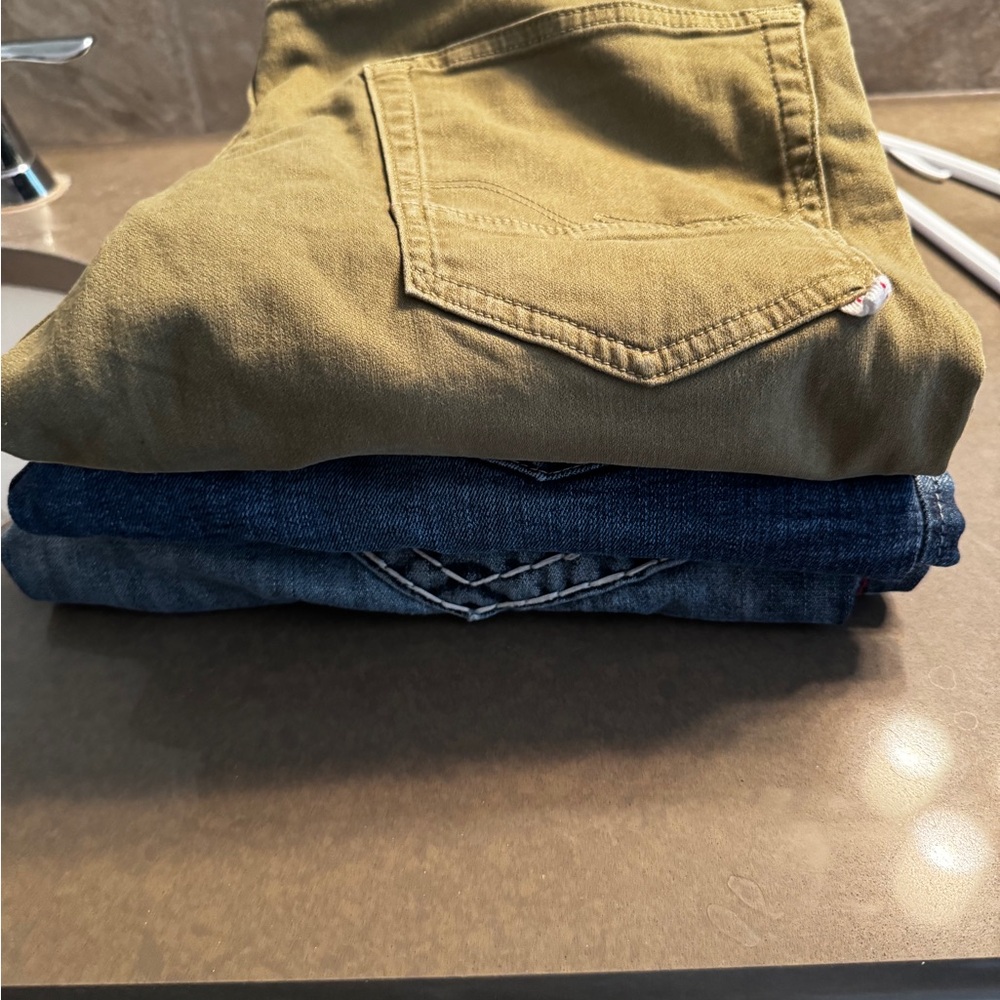 COPY - Jackson Jones are 33 waist 24 length $20 blue denim are 36  34 leg  $20